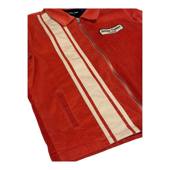 Vintage Homme + Femme Crew Large Orange Corduroy Men’s Jacket Casual Classic - Picture 8 of 14